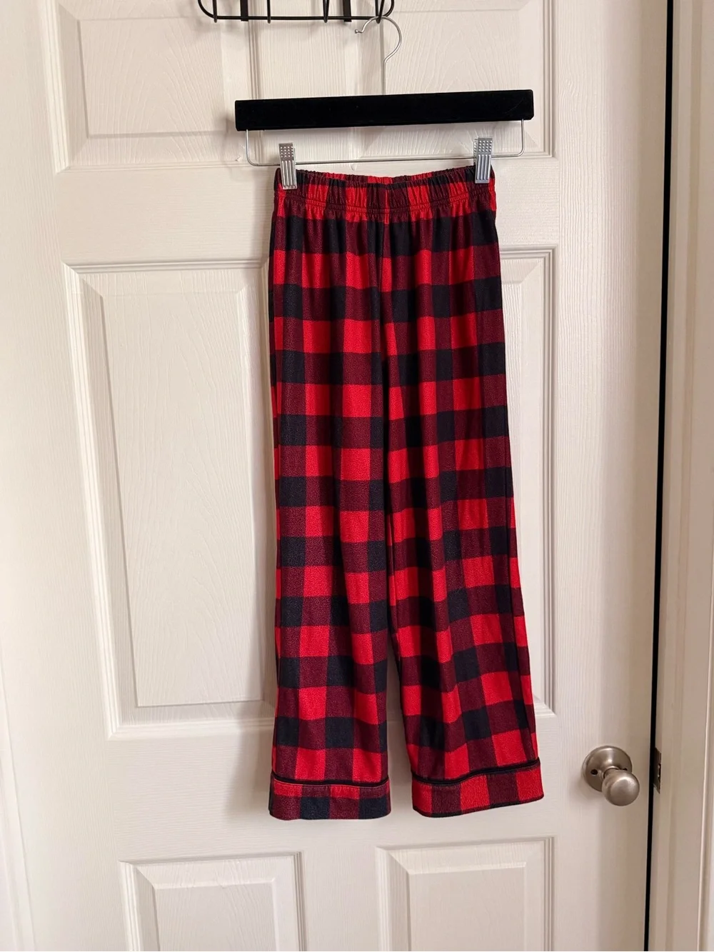 Cat & Jack Red and Black Buffalo Plaid Kids Pajama Set